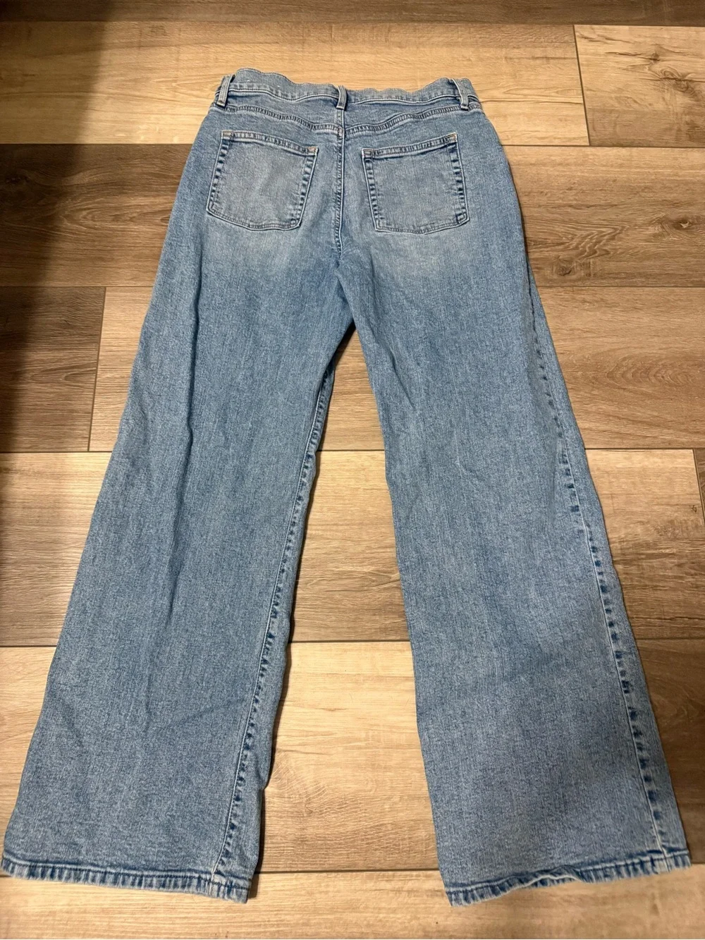 LOFT Light Blue Wide-Leg Jeans